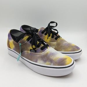 NEW Womens Vans Comfycush Era Blotched Multicolor Purple Velvet Tie Dye Sneaker